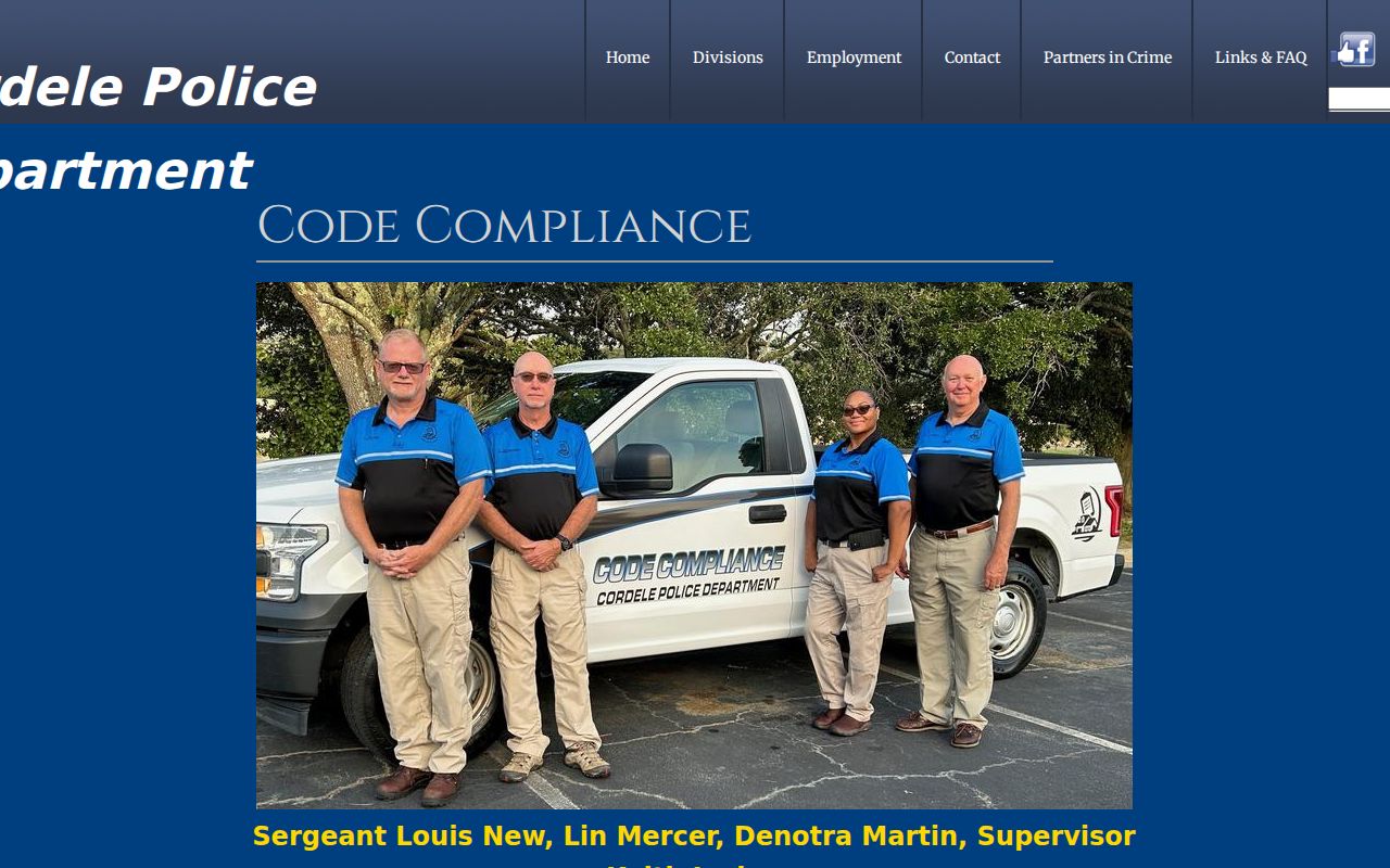 Cordele warrant records Code Compliance service