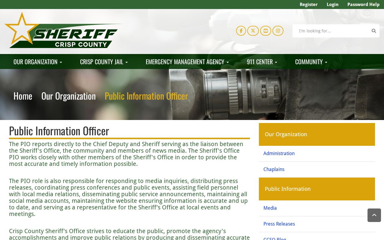 Crisp County warrant records Open Records contact